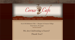 Desktop Screenshot of cornercafejennersville.com